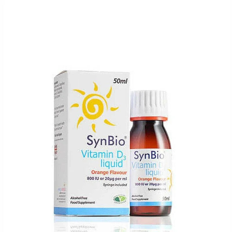 Synbio Vitamin D3 Liquid 800IU 50ml - Synergy Biologics Ltd EasyMeds Pharmacy