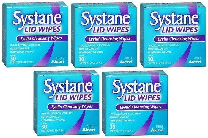 Systane Eyelid Cleansing Wipes x 30 (Pack of 5) - Alcon EasyMeds Pharmacy