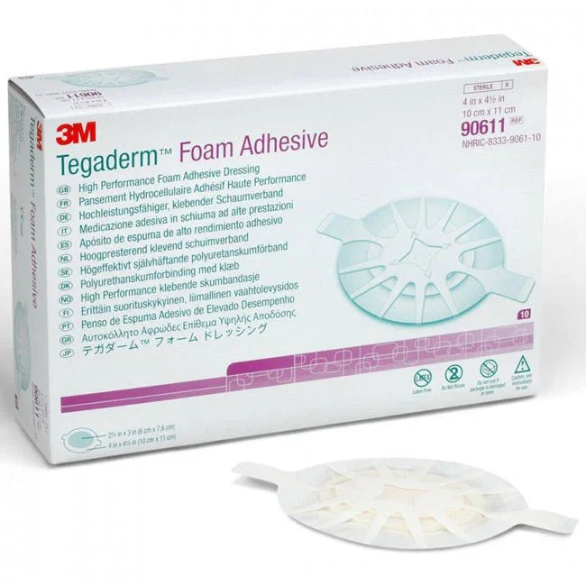 Tegaderm Foam Adhesive 10cm x 11cm Dressings - Choose QTY - 3M EasyMeds Pharmacy
