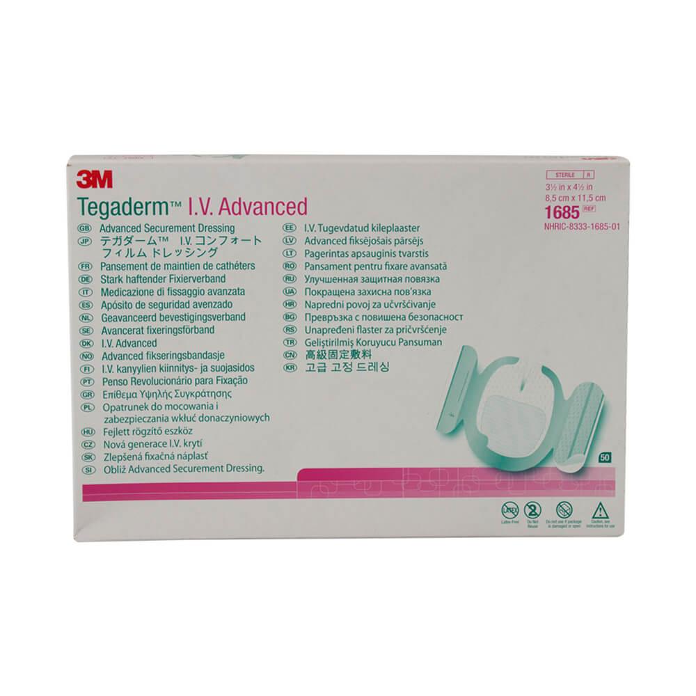 Tegaderm IV Advanced Transparent Peripheral Dressings 8.5cm x 11.5cm x 50 - 1685N - 3M EasyMeds Pharmacy
