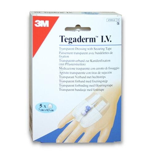 Tegaderm IV Transparent Peripheral Dressings 7cm x 8.5cm x 100 (5 x 20) - 3M EasyMeds Pharmacy