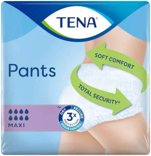 Tena Pants Maxi MED, Box of 40 Pull-Up Protective Underwear/Incontinence Pants - Tena EasyMeds Pharmacy