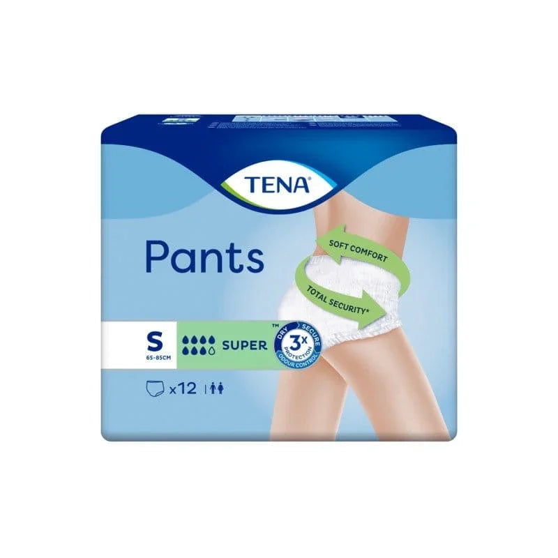 Tena Super Incontinence Pants Small x 12 x 4 Packs - Tena EasyMeds Pharmacy