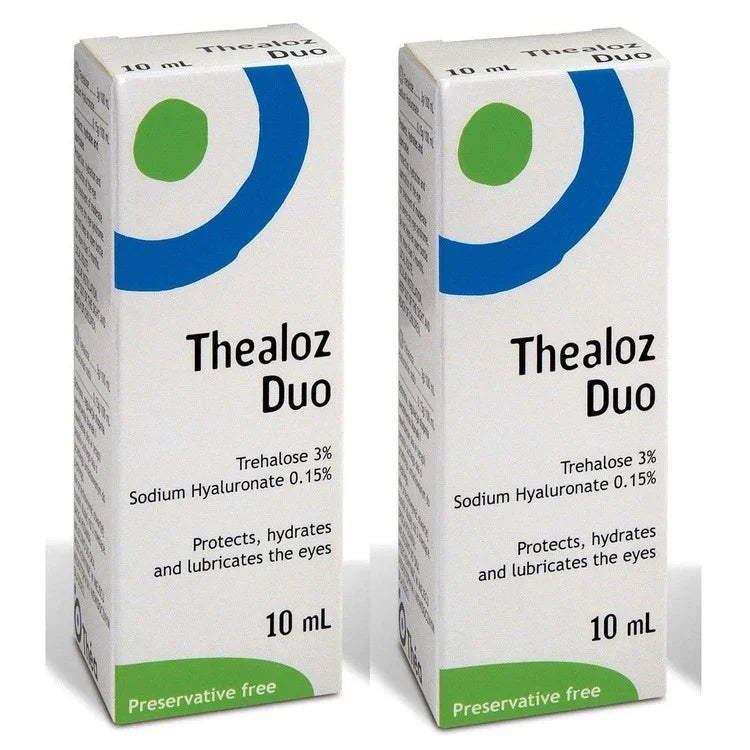 Thealoz Duo Spectrum Eye Drops Preservative Free for Dry Eyes 10ml x 2 - Thea Pharmaceuticals EasyMeds Pharmacy