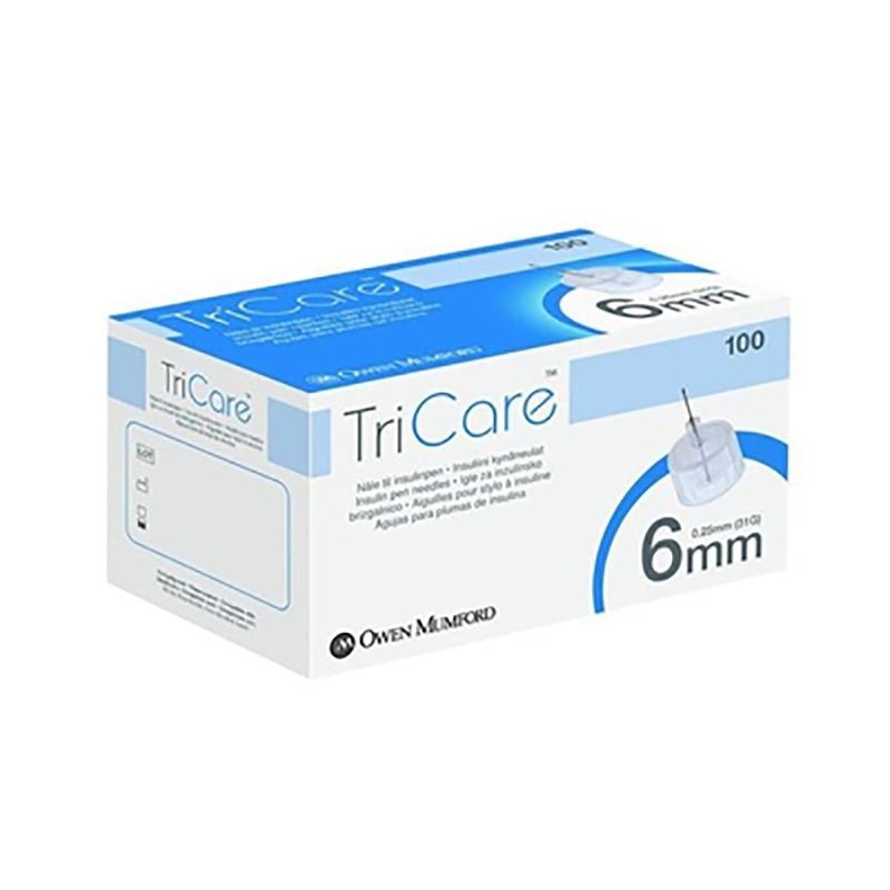 Tricare 31Gauge Pentips Needles 6mm x 100 - Owen Mumford EasyMeds Pharmacy