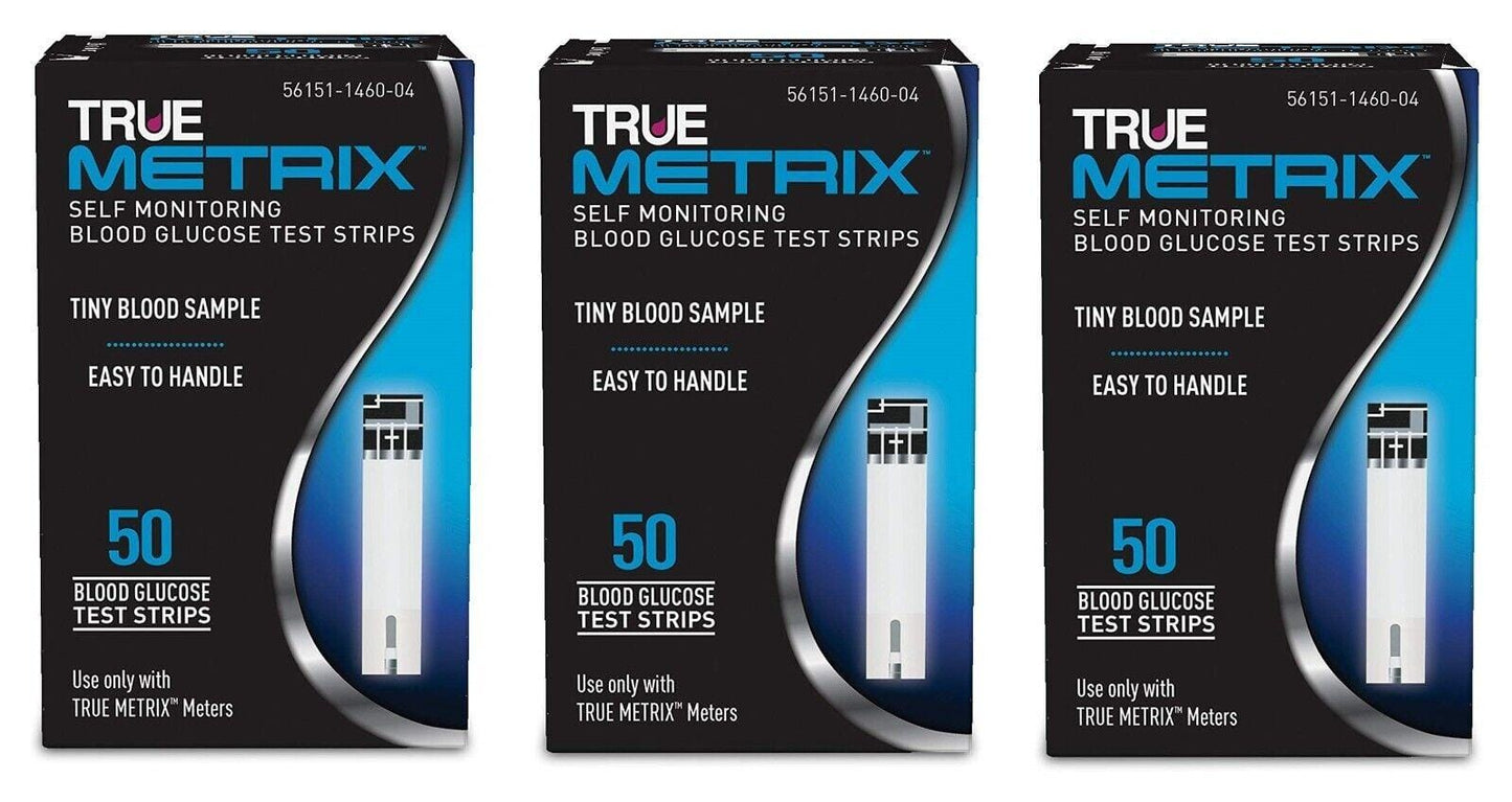 True Metrix Blood Glucose Test Strips x 150 (50 x 3) - True Metrix EasyMeds Pharmacy