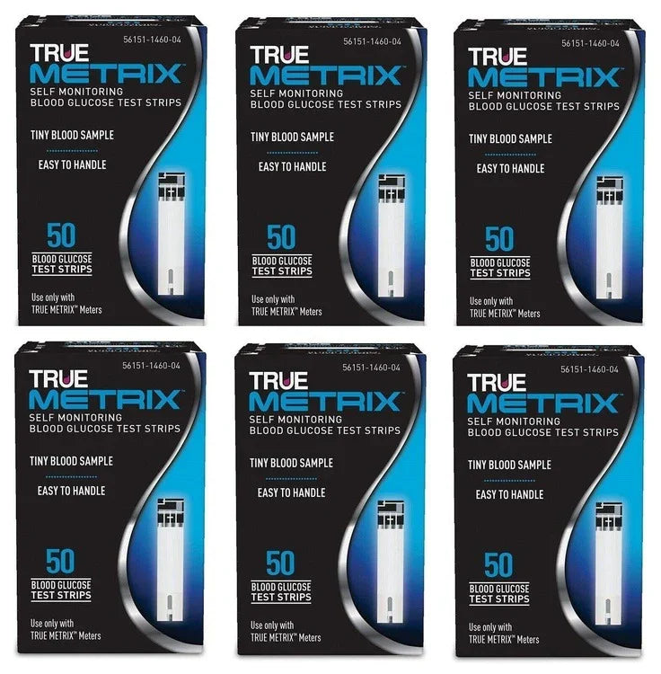 True Metrix Blood Glucose Test Strips x 300 (50 x 6) - True Metrix EasyMeds Pharmacy