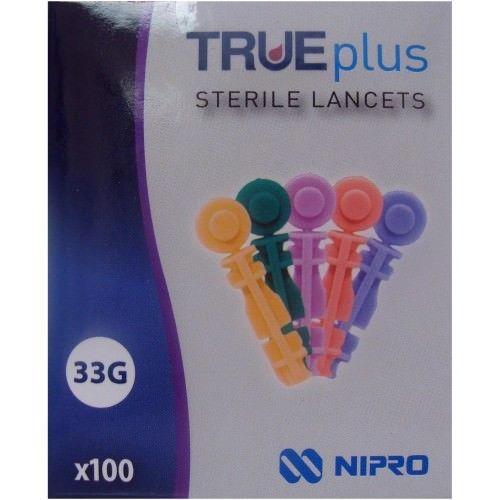 TRUEplus Sterile Lancets 33G x100 - TRUEplus EasyMeds Pharmacy