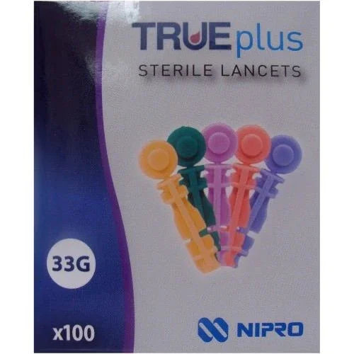 TRUEplus Sterile Lancets 33G x100 - TRUEplus EasyMeds Pharmacy