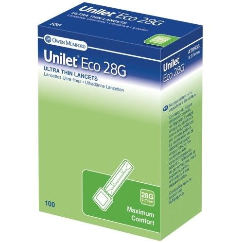 Unilet Eco Ultra-Thin Lancets 28g x100 - Unilet Eco EasyMeds Pharmacy