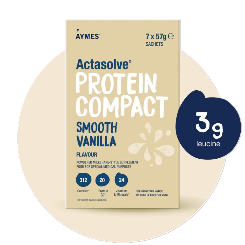 Aymes ActaSolve Protein Compact Vanilla High Protein Nutritional Powder 7x57g