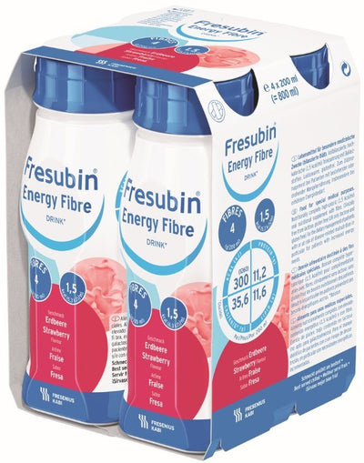24 x Fresubin Energy Fibre Strawberry (6 Packs of 4 x 200ml) -   Fresenius EasyMeds Pharmacy