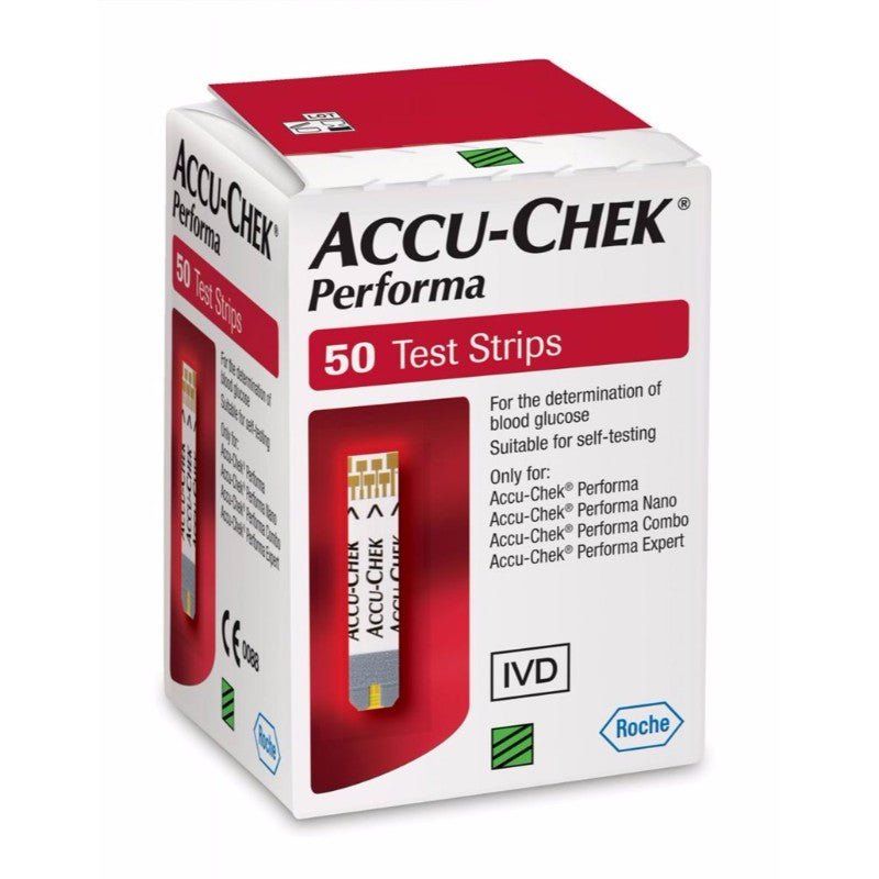 2 x 50 - Accu-Chek Performa Test Strips (100 Strips) - EasyMeds Pharmacy