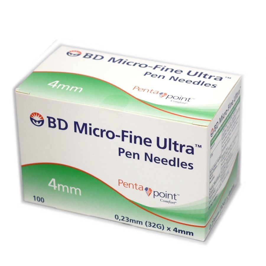 BD MicroFine Ultra 4mm/32 Gauge Pen Needles (100) -   Becton Dickinson EasyMeds Pharmacy