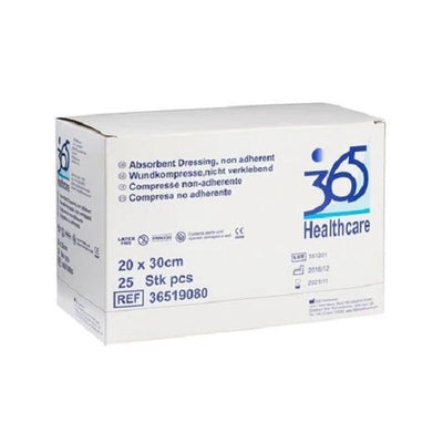 365 Non Adherent Single Wrapped Dressings 20CM X 30CM -   365 Healthcare EasyMeds Pharmacy