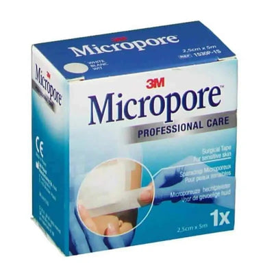 3M Micropore Surgical Tape 2.5cm x 5m