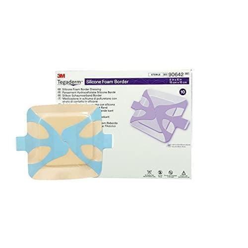 3M Tegaderm Silicone Foam Border Dressing 15cm x 15cm x10 90642 -   Tegaderm EasyMeds Pharmacy