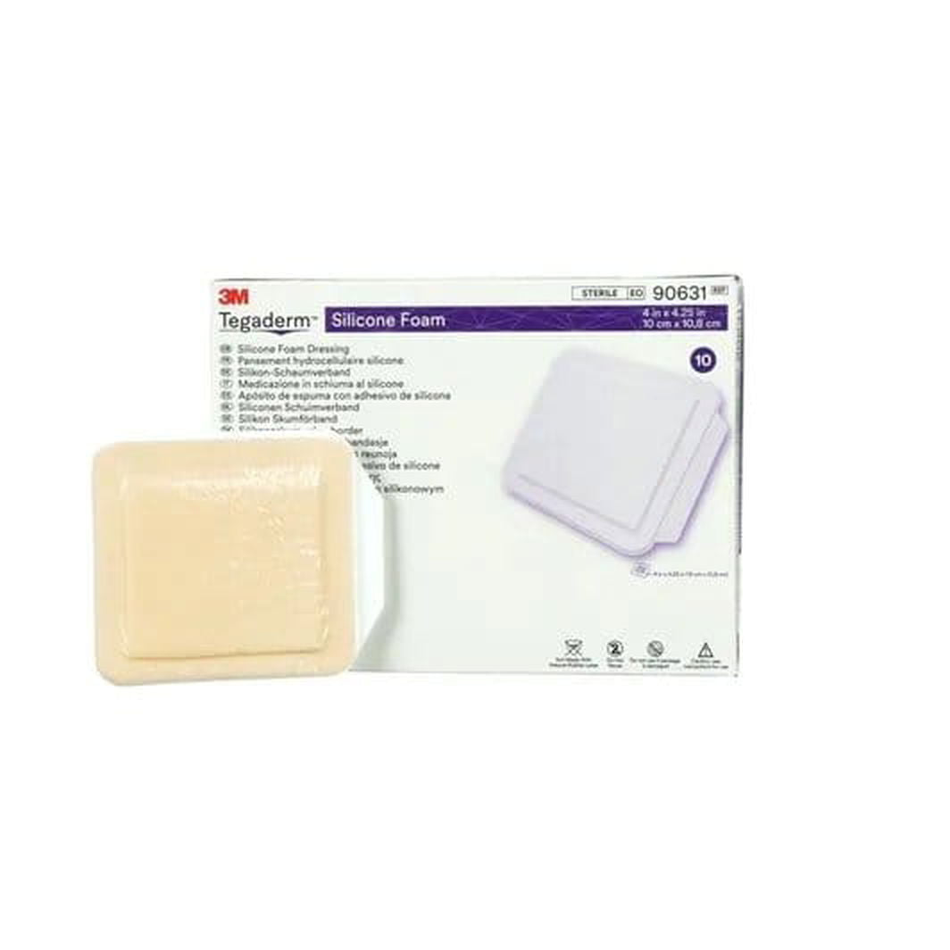 3M Tegaderm Silicone Foam Non Bordered Dressing 10cm x 10.8cm x10 90631 -   Tegaderm EasyMeds Pharmacy