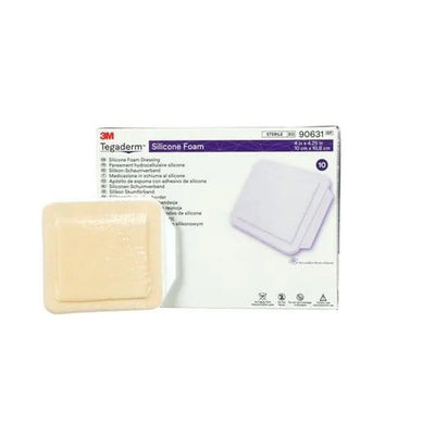 3M Tegaderm Silicone Foam Non Bordered Dressing 10cm x 10.8cm x10 90631 -   Tegaderm EasyMeds Pharmacy