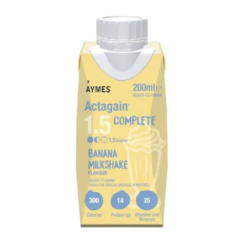 Aymes Actagain 1.5 Complete Banana Milkshake Style Bottles 24 x 200ml