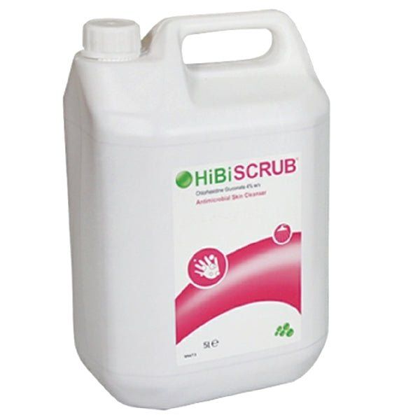 5L HiBiScrub Skin Wash Antimicrobal Skin Cleanser | 5L Bulk Pack -   HiBiScrub EasyMeds Pharmacy