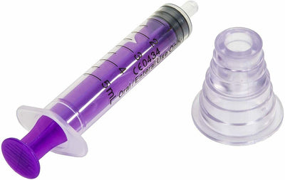 5ml Oral Syringe with Bottle Adapter (Pack of 10) Purple -   Medi EasyMeds Pharmacy