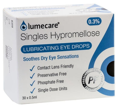 Lumecare Hypromellose Single Dose Unit Vials 0.5ml x 30 x 2 Packs