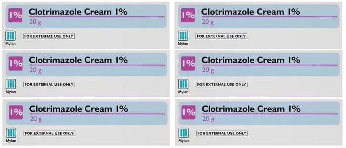 6 x Clotrimazole Cream 1% Fungal Skin Treatment 20g -   EasyMeds Healthcare LTD EasyMeds Pharmacy