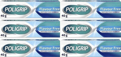 6 x Poligrip Flavour Free Cream 40g -   Poligrip EasyMeds Pharmacy