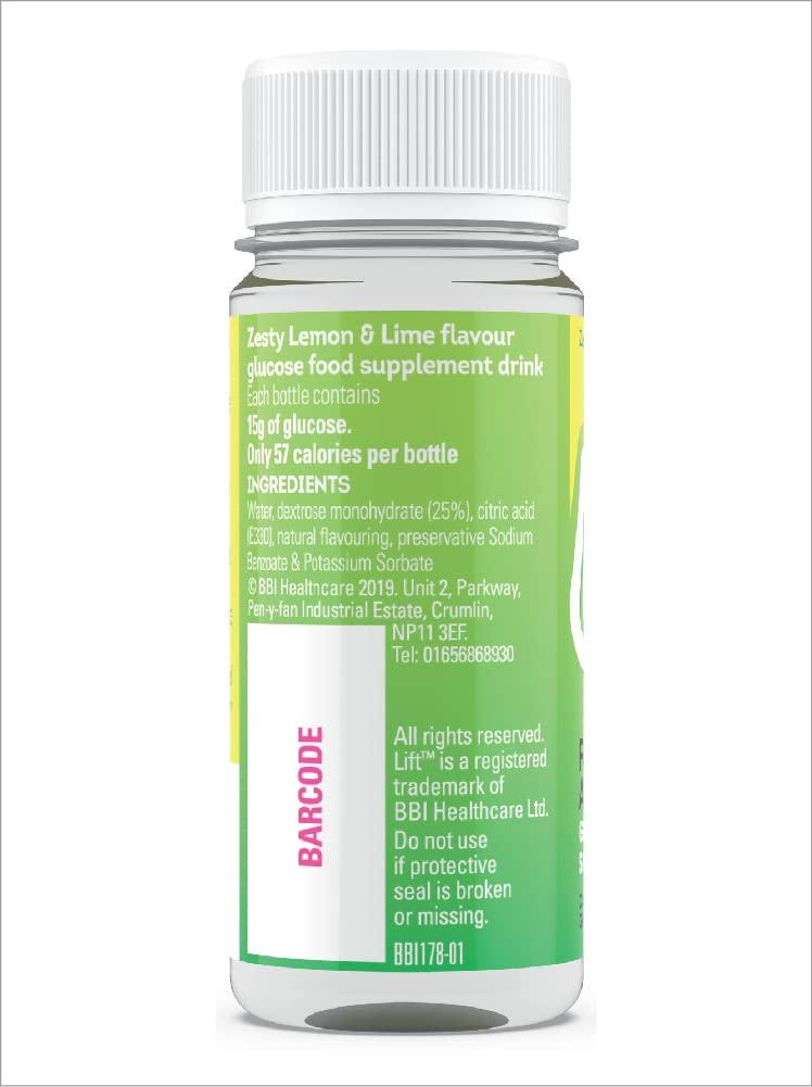 Lift | Fast-Acting Glucose Energy Juice Shots | Lemon & Lime | 12 Pack of 60 ml 3399797 20.38 Q0
