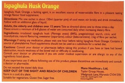 Ispaghula Husk Orange Sachets x 30/60 (Orange, Lemon, Original)