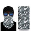 10x Face Mask Cloth Bandana Neckerchief Wrist Black Camouflage Breathable Unisex