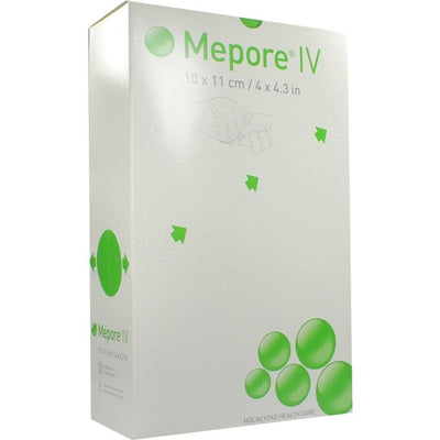 Mepore IV 10cm x 11cm (Ported Film Dressings) Transparent Adhesive