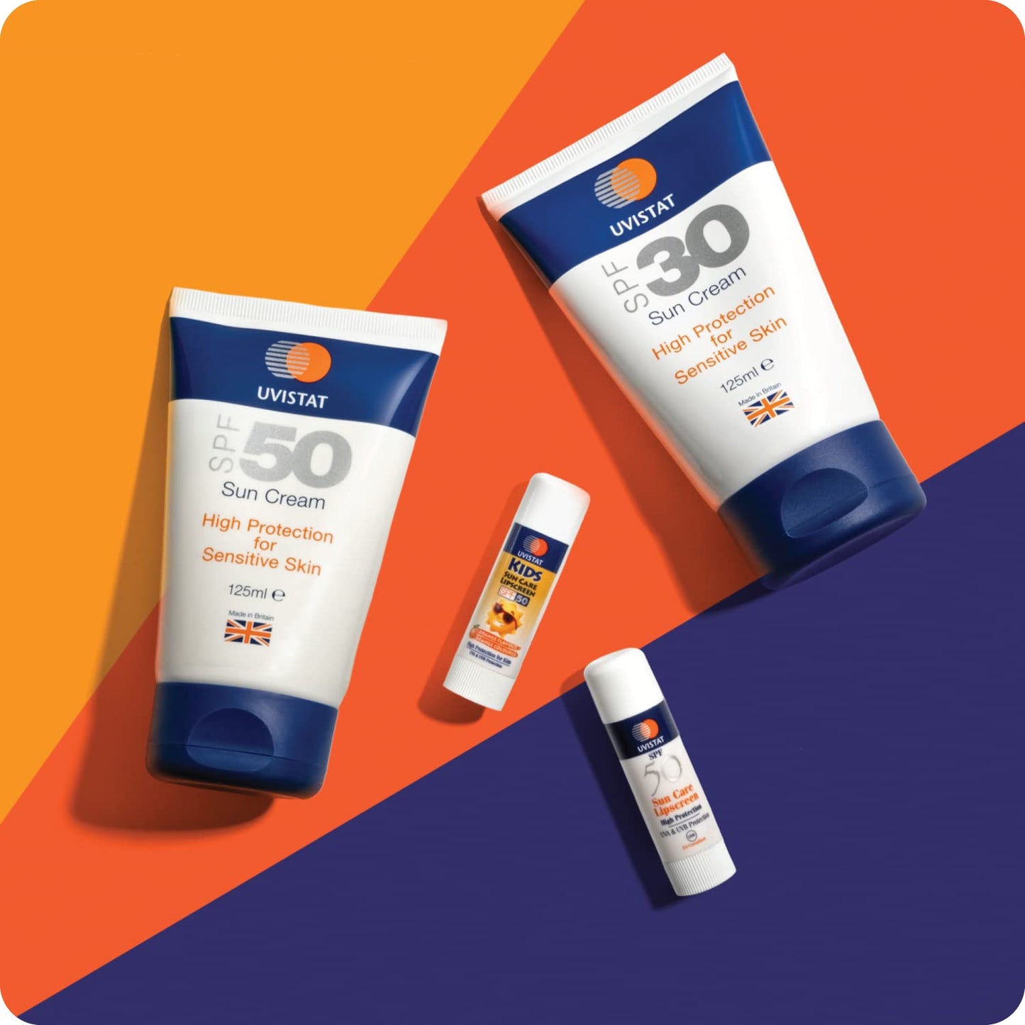 Uvistat Sun Cream SPF30 125ml |Fragrance-Free|All Skin Types|Kids & Adults