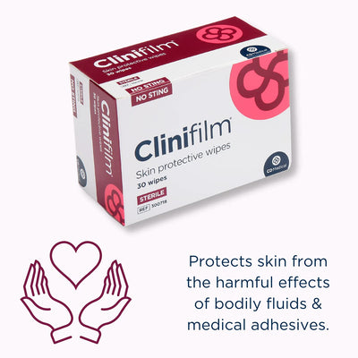Clinifilm Skin Protective Barrier Wipes x 30
