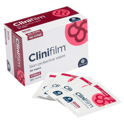 Clinifilm Skin Protective Barrier Wipes x 30
