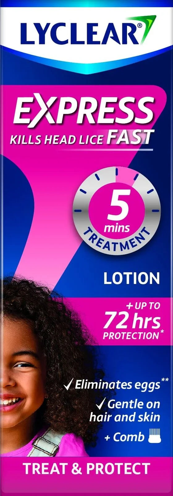 Lyclear Rash Lyclear Express Treat & Protect Lotion 100ml - Kills Head Lice & Eggs ...