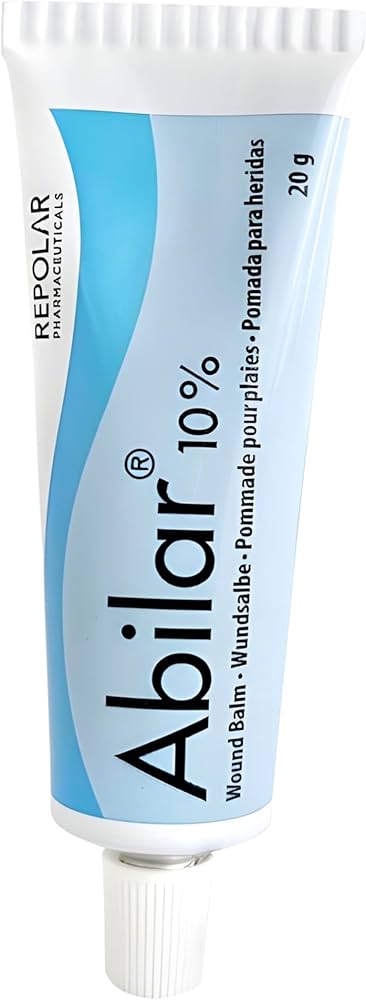 Abilar 10% Wound Healing Ointment | Antibacterial & Antifungal (for Scratches, Wounds, Burns, Ulcers)