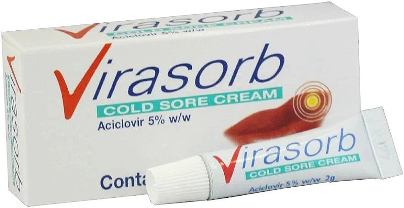 Virasorb Cold Sore Cream 2g x 6 Packs