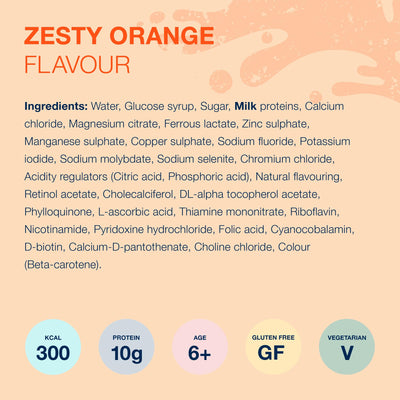 Aymes Actagain Juce | Juice-Style Nutritional Drink | Zesty Orange | 24 x 200ml