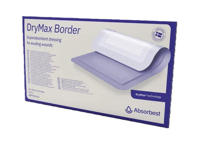 DryMax Border Superabsorbent Wound Dressings 10cm x 20cm x 10