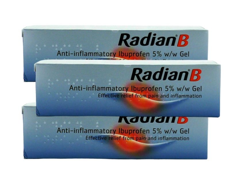 Ibuprofen Gel 5% 30g x 3 Packs  | Anti-inflammatory Pain Relief