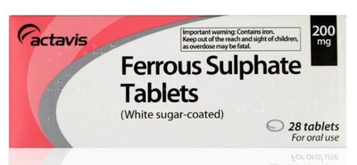 ACTAVIS/ACCORD Ferrous Sulphate 200mg Iron Tablets - Packs of 28 -   Actavis EasyMeds Pharmacy
