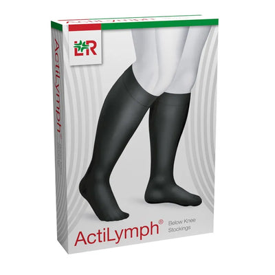 ActiLymph Class 1 Below Knee Closed Toe Compression Stockings 18-21 mmHg