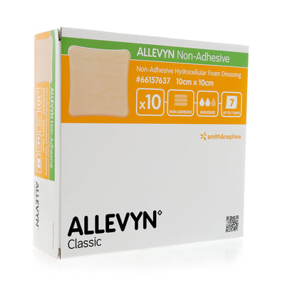 ALLEVYN Non-Adhesive 10cm x 10cm Advanced Foam Dressings