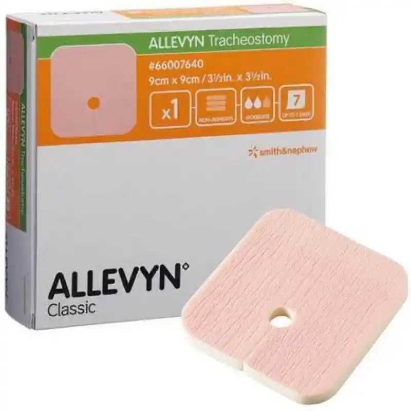ALLEVYN Tracheostomy 9cm x 9cm Advanced Foam Wound Dressings 66007640