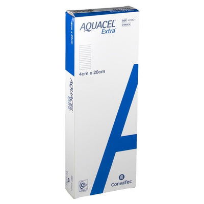 Aquacel Extra Hydrofiber Wound Dressing 4cm x 20cm x 10