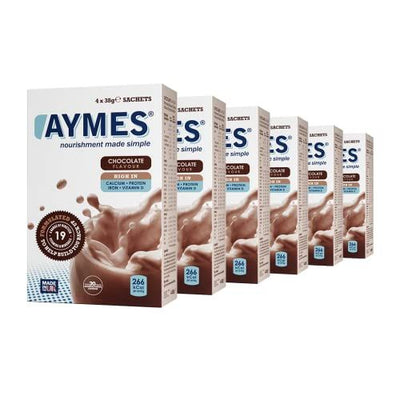 AYMES Chocolate Nutritional Shake 24 sachets (38g x 24) -   Aymes EasyMeds Pharmacy