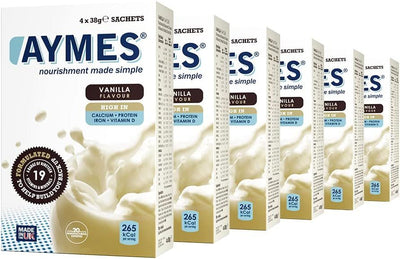 AYMES Vanilla Nutritional Shake 24 sachets (38g x 24) -   Aymes EasyMeds Pharmacy