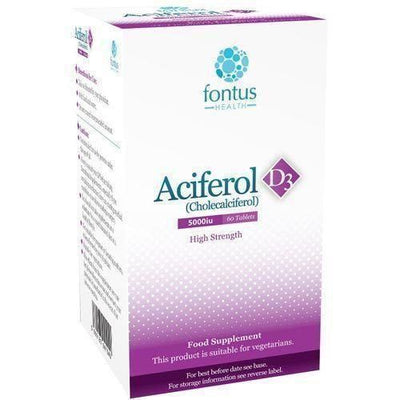 Aciferol D3 5000iu Tablets x 60 -   Fontus Health EasyMeds Pharmacy